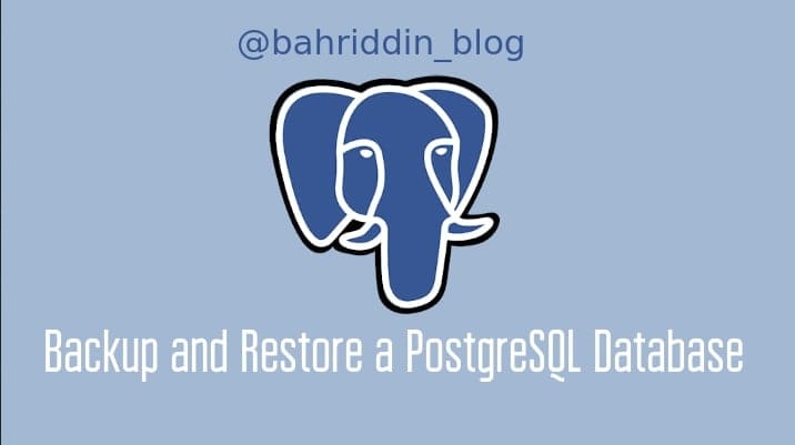 Get a backup from PostgreSQL